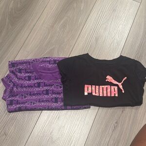 Champion Black and Purple Pajama Top Soft Sleepwear